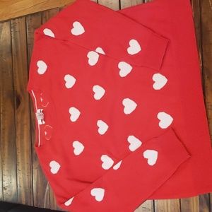 Christian siriano cashmere heart sweater